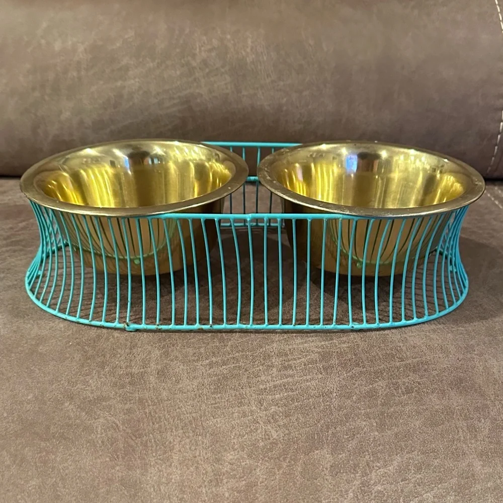 Oh Joy! Dog Feeder Bowls and Base